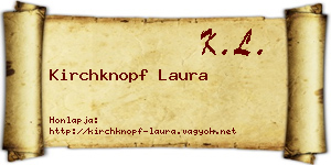 Kirchknopf Laura névjegykártya