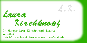 laura kirchknopf business card